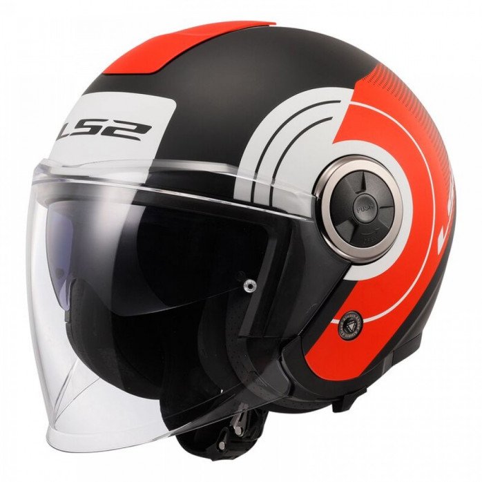 LS2 OF620 CLASSY DISKO MATT BLACK RED WHITE atviras šalmas S LS2 OF620 CLASSY DISKO MATT BLACK RED WHITE atviras šalmas S