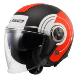 LS2 OF620 CLASSY DISKO MATT BLACK RED WHITE atviras šalmas S LS2 OF620 CLASSY DISKO MATT BLACK RED WHITE atviras šalmas S