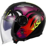 LS2 OF620 CLASSY PALM BLACK atviras šalmas M LS2 OF620 CLASSY PALM BLACK atviras šalmas M