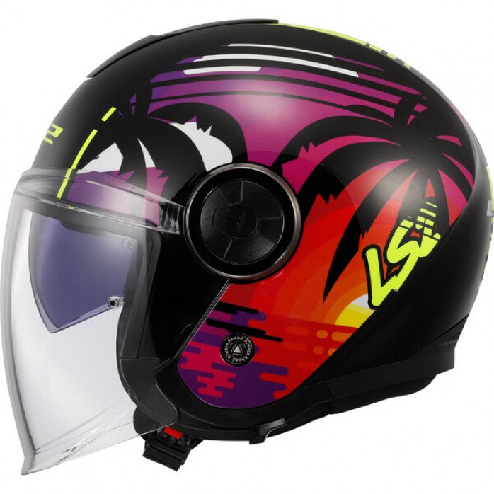 LS2 OF620 CLASSY PALM BLACK atviras šalmas M LS2 OF620 CLASSY PALM BLACK atviras šalmas M