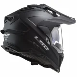 LS2 MX701 EXPLORER SOLID ŠALMAS MATINIS JUODA XL