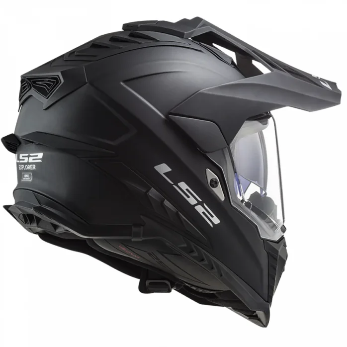 LS2 MX701 EXPLORER SOLID ŠALMAS MATINIS JUODA XL