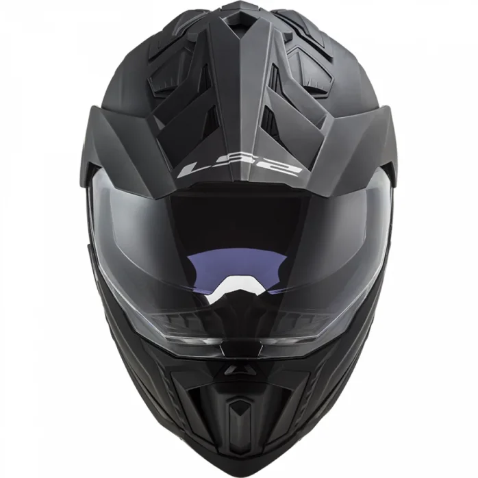 LS2 MX701 EXPLORER SOLID ŠALMAS MATINIS JUODA XL