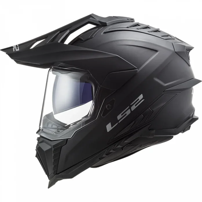 LS2 MX701 EXPLORER SOLID ŠALMAS MATINIS JUODA XL