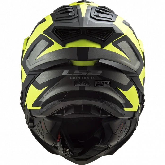 LS2 ŠALMAS MX701 EXPLORER ALTER MATINIS JUODA GELTONA L