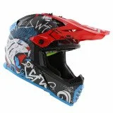 LS2 MX437 FAST II MINI STARMAW BLACK vaikiškas krosinis šalmas S