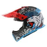 LS2 MX437 FAST II MINI STARMAW BLACK vaikiškas krosinis šalmas S