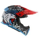 LS2 MX437 FAST II MINI STARMAW BLACK vaikiškas krosinis šalmas S