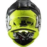LS2 MX437 FAS EVO II MINI CRUSHER BLACK YELLOW vaikiškas krosinis šalmas S