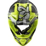 LS2 MX437 FAS EVO II MINI CRUSHER BLACK YELLOW vaikiškas krosinis šalmas S