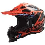 LS2 MX700 SUBVERTER STOMP ŠALMAS ORANŽINĖ L