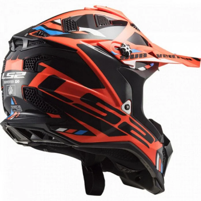 LS2 MX700 SUBVERTER STOMP ŠALMAS ORANŽINĖ L