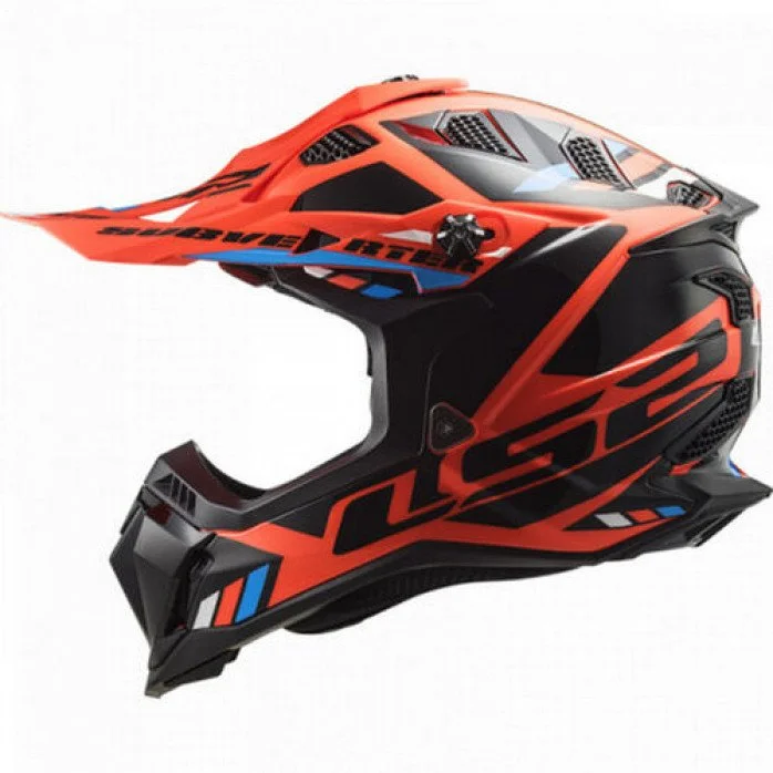 LS2 MX700 SUBVERTER STOMP ŠALMAS ORANŽINĖ L