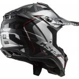 LS2 MX700 SUBVERTER ARCHED ŠALMAS JUODA PILKA XS