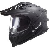 LS2 MX701 EXPLORER SOLID ŠALMAS MATINIS JUODA 3XL