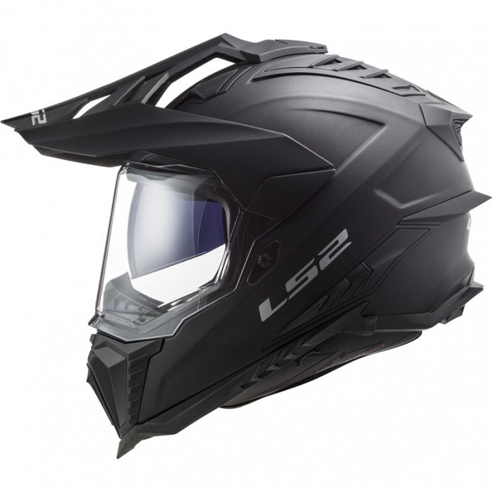 LS2 MX701 EXPLORER SOLID ŠALMAS MATINIS JUODA S