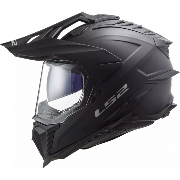 LS2 MX701 EXPLORER SOLID ŠALMAS MATINIS JUODA XXL