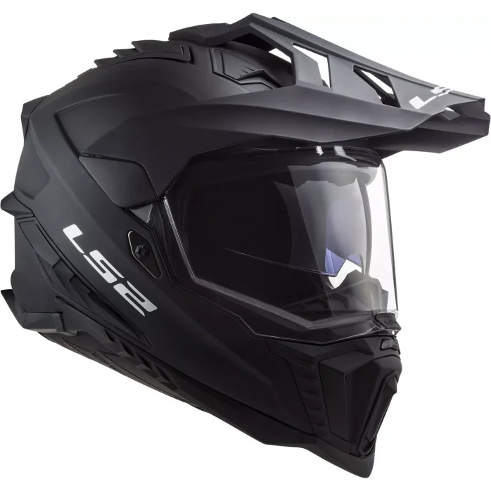 LS2 MX701 EXPLORER SOLID ŠALMAS MATINIS JUODA XXL