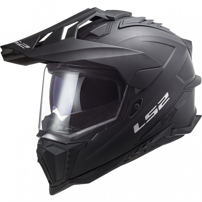 LS2 MX701 EXPLORER SOLID ŠALMAS MATINIS JUODA XL