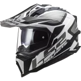 LS2 MX701 EXPLORER ALTER ŠALMAS BALTA/JUODA 3XL