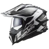 LS2 MX701 EXPLORER ALTER ŠALMAS BALTA/JUODA 3XL