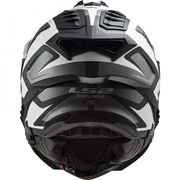 LS2 MX701 EXPLORER ALTER ŠALMAS BALTA/JUODA 3XL