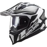 LS2 MX701 EXPLORER ALTER ŠALMAS BALTA/JUODA XS