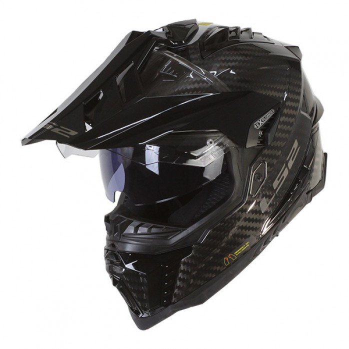 LS2 MX701 EXPLORER CARBON ADVENTURE ŠALMAS JUODA 3XL