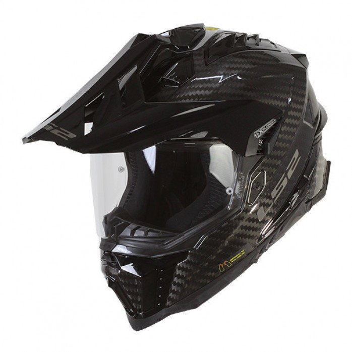 LS2 MX701 EXPLORER CARBON ADVENTURE ŠALMAS JUODA S