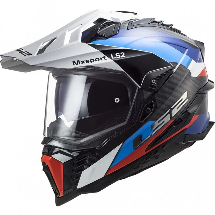 LS2 MX701 C EXPLORER CARBON FRONTIER G.BLACK BLUE ADVENTURE ŠALMAS M