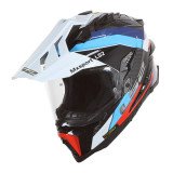 LS2 MX701 C EXPLORER CARBON FRONTIER G.BLACK BLUE ADVENTURE ŠALMAS L