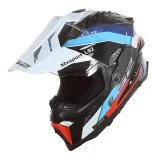 LS2 MX701 C EXPLORER CARBON FRONTIER G.BLACK BLUE ADVENTURE ŠALMAS M