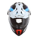 LS2 MX701 C EXPLORER CARBON FRONTIER G.BLACK BLUE ADVENTURE ŠALMAS XXL