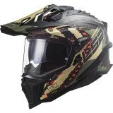 LS2 MX701 C EXPLORER CARBON EXTEND MATT MILITARY GREEN ADVENTURE ŠALMAS M