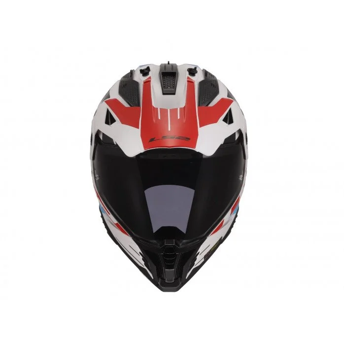 LS2 MX702 PIONEER II NAMIB WHITE BLUE RED šalmas M
