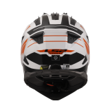 LS2 MX702 PIONEER II NAMIB WHITE ORANGE šalmas XS