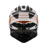 LS2 MX702 PIONEER II NAMIB WHITE ORANGE šalmas S