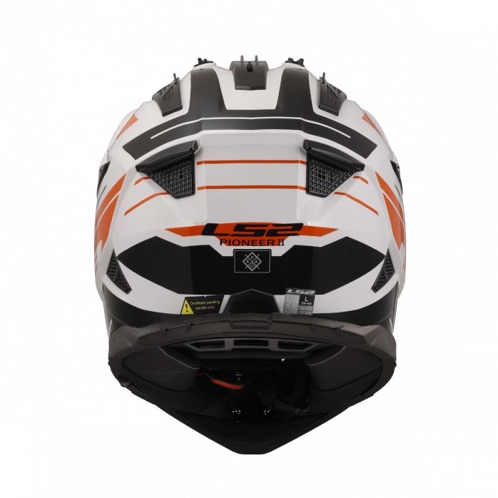 LS2 MX702 PIONEER II NAMIB WHITE ORANGE-06 3XL