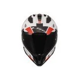 LS2 MX702 PIONEER II HILL WHITE RED šalmas S