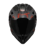 LS2 MX702 PIONEER II CRAZY BLACK RED šalmas M