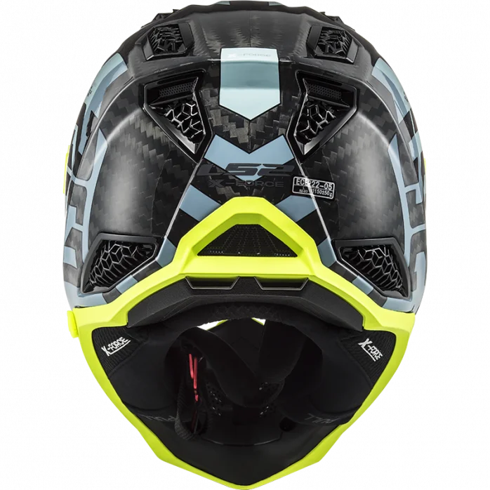 LS2 MX703 C X-FORCE BARRIER SKY MĖLYNA KROSINIS ŠALMAS 3XL