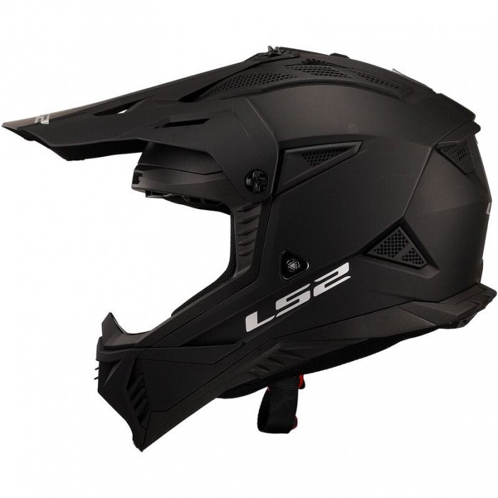 LS2 MX708 FAST II SOLID MATT BLACK šalmas 3XL