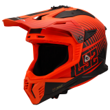 LS2 MX708 FAST II DUCK MH-V ORANGE RED šalmas 3XL