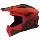 LS2 MX708 FAST II DUCK MH-V ORANGE RED šalmas XXL