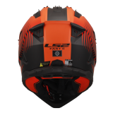 LS2 MX708 FAST II DUCK MH-V ORANGE RED šalmas L