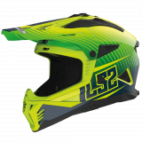 LS2 MX708 FAST II DUCK MH-V GREEN HV YELLOW  šalmas S