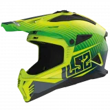 LS2 MX708 FAST II DUCK MH-V GREEN HV YELLOW šalmas L