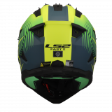 LS2 MX708 FAST II DUCK MH-V GREEN HV YELLOW  šalmas S