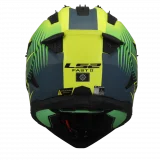 LS2 MX708 FAST II DUCK MH-V GREEN HV YELLOW šalmas L