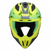 LS2 MX708 FAST II DUCK MH-V GREEN HV YELLOW  šalmas XL